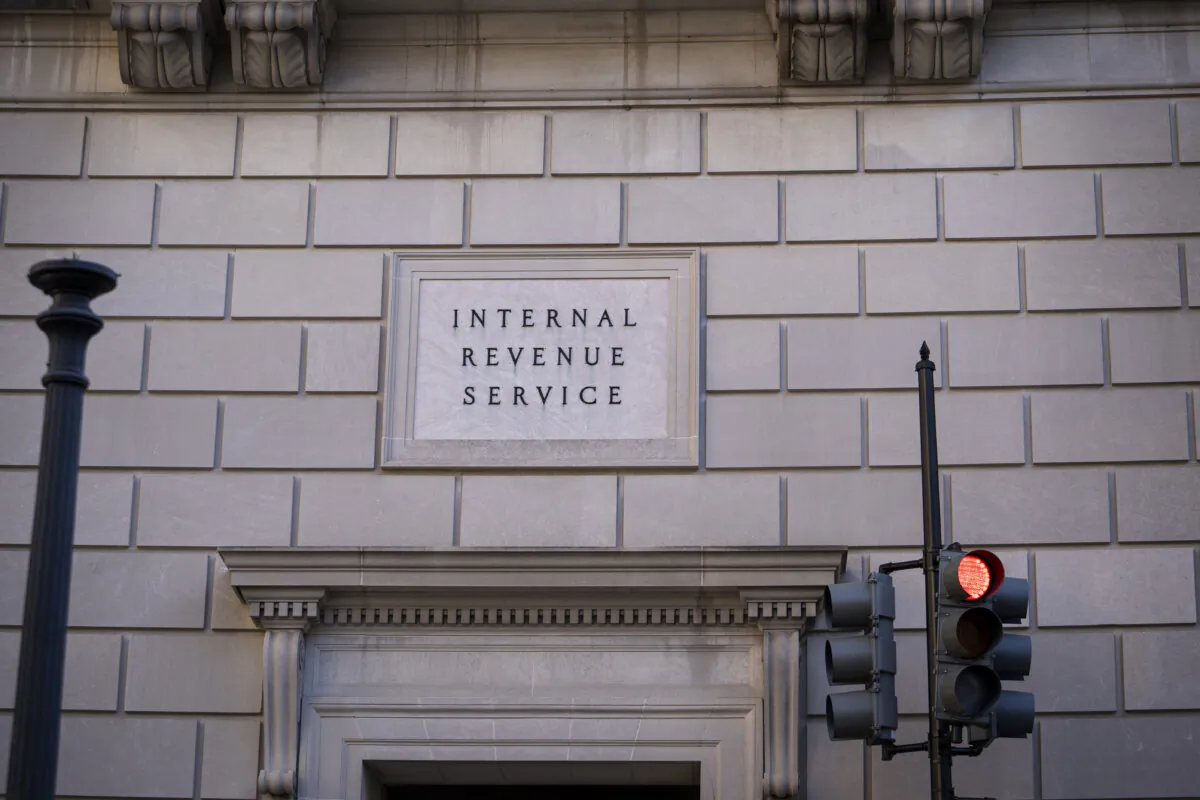 The Internal Revenue Service in Washington on March 25, 2024. (Madalina Vasiliu/The Epoch Times)