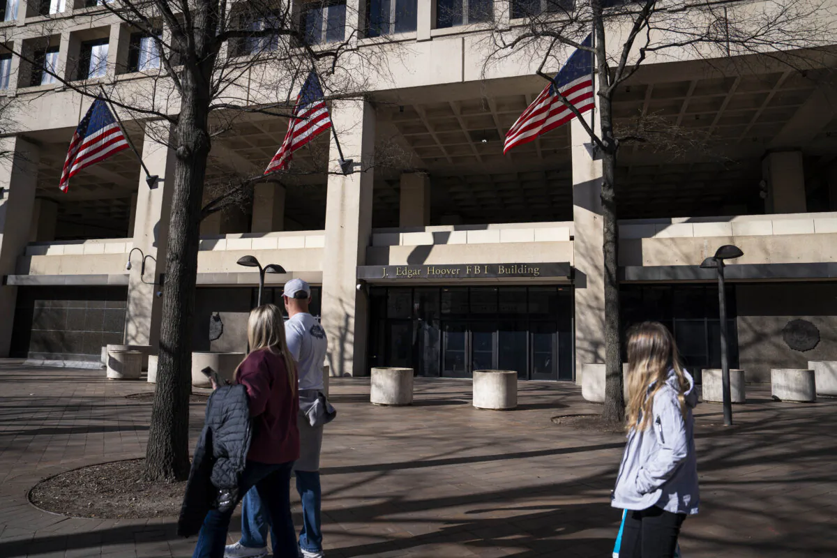 FBI headquarters in Washington on March 25, 2024. (Madalina Vasiliu/The Epoch Times)