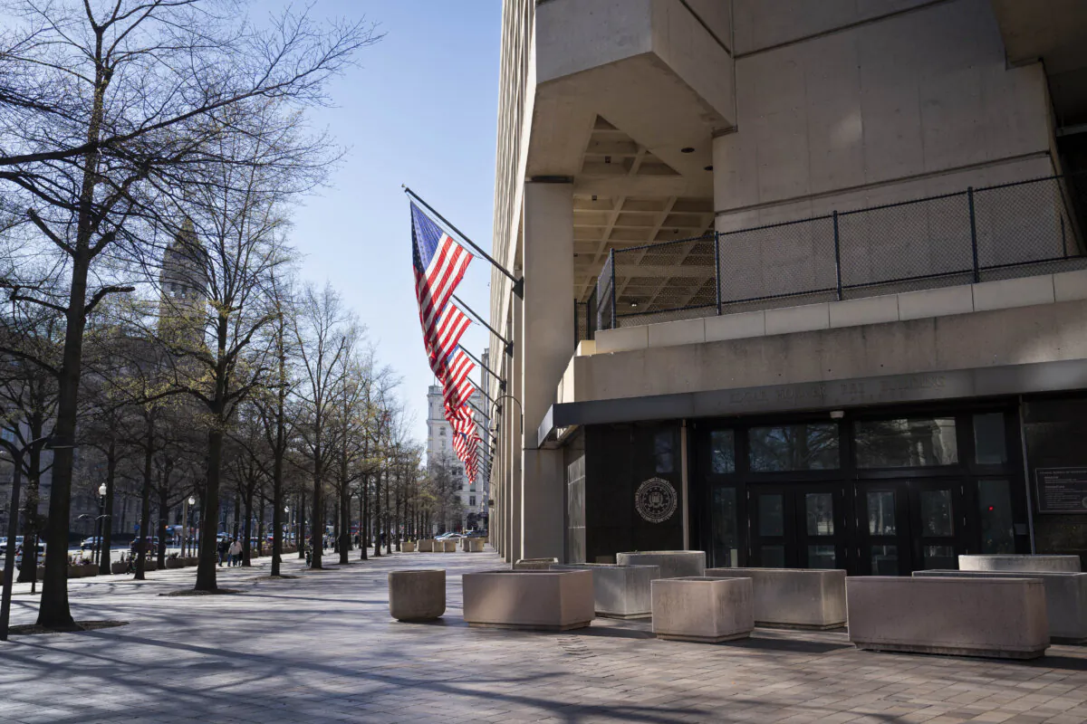 Federal Bureau of Investigation headquarters in Washington, on March 25, 2024. (Madalina Vasiliu/The Epoch Times)