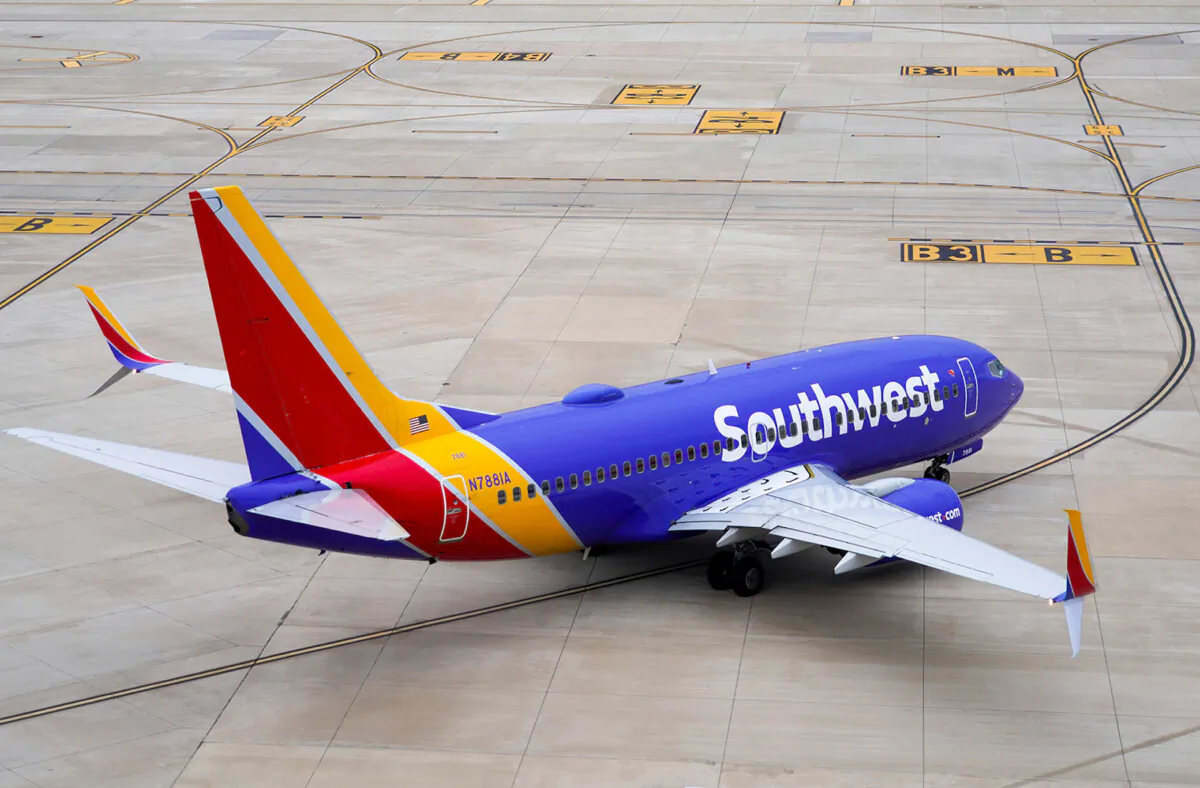 A Southwest Airlines flight taxis to the runway at Dallas Love Field on Jan. 7, 2021, in Dallas. (Smiley N. Pool/Dallas Morning News/TNS)