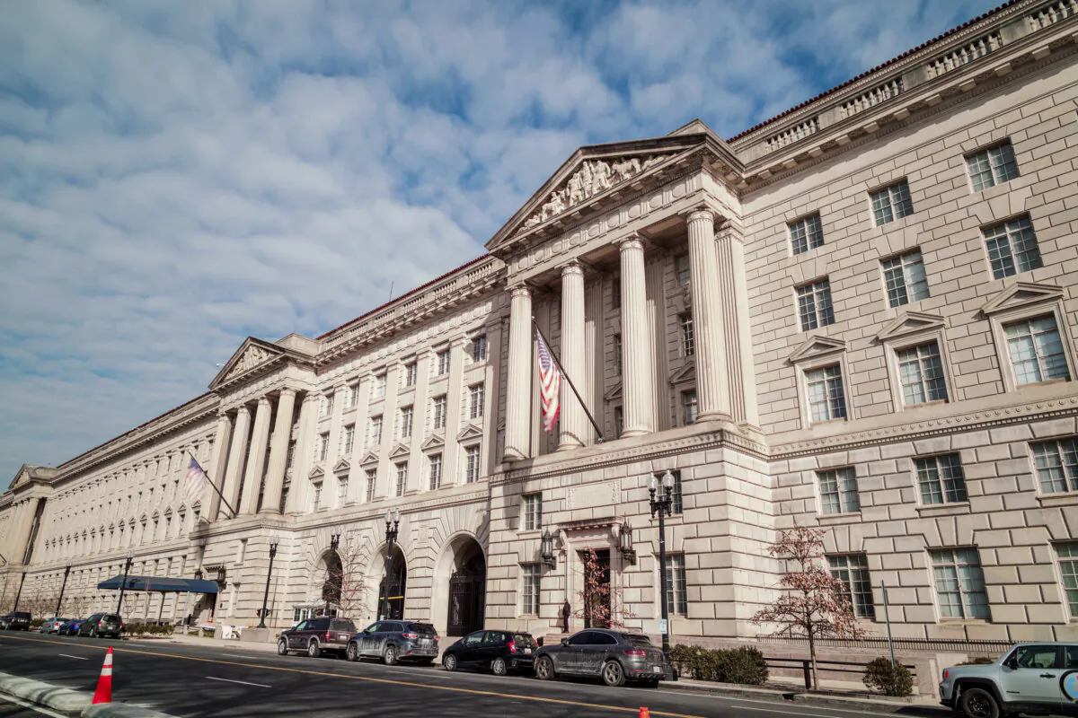The U.S. Department of Commerce building is seen in Washington, D.C., on Jan. 31, 2022. (Peter Silverman Photo/Shutterstock)