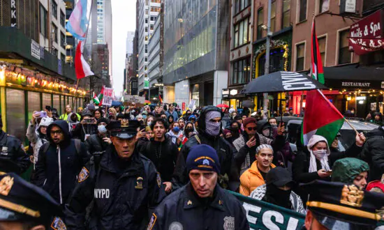 ‘Abandon Biden’ Pro-Palestinian Protestors Rally Outside Democrat Fundraiser in New York