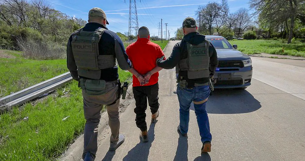 ICE's Enforcement and Removal Operations officers apprehended 216 unlawfully present noncitizens who have been convicted of drug trafficking or multiple drug possession related offenses. (ICE)