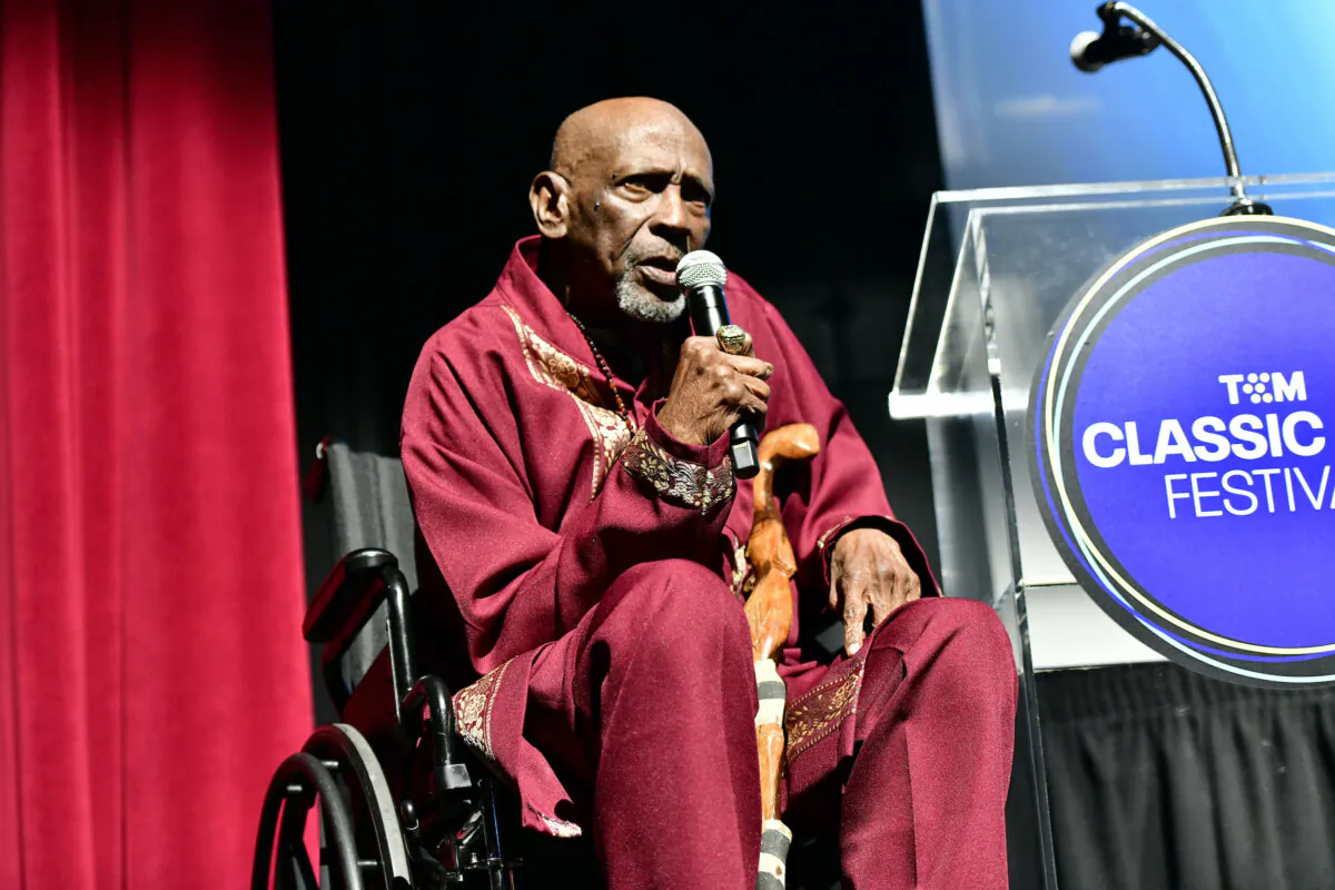 Louis Gossett Jr. speaks onstage at the screening of “Carmen Jones” during the 2023 TCM Classic Film Festival in Los Angeles, Calif., on April 15, 2023. (Jerod Harris/Getty Images for TCM)