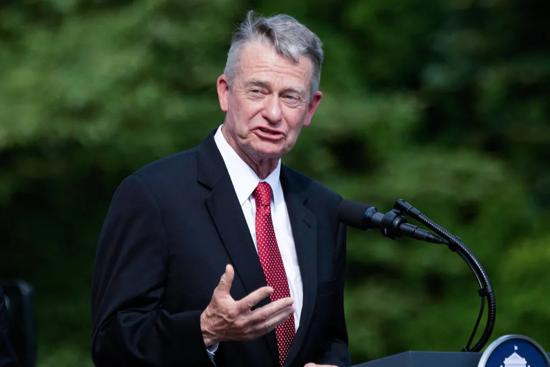 Idaho Gov. Brad Little speaks at the White House on July 16, 2020. (Jim Watson/AFP via Getty Images)