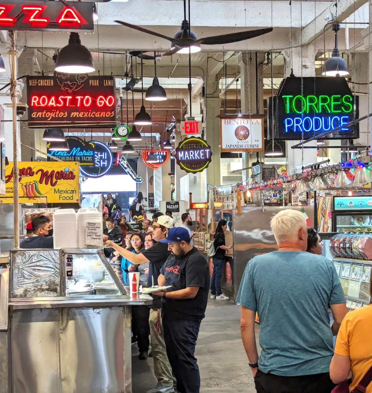 In downtown Los Angeles, Grand Central Market's vibrant atmosphere invites visitors to roam, shop, sniff and dine. (Photo courtesy of Athena Lucero)