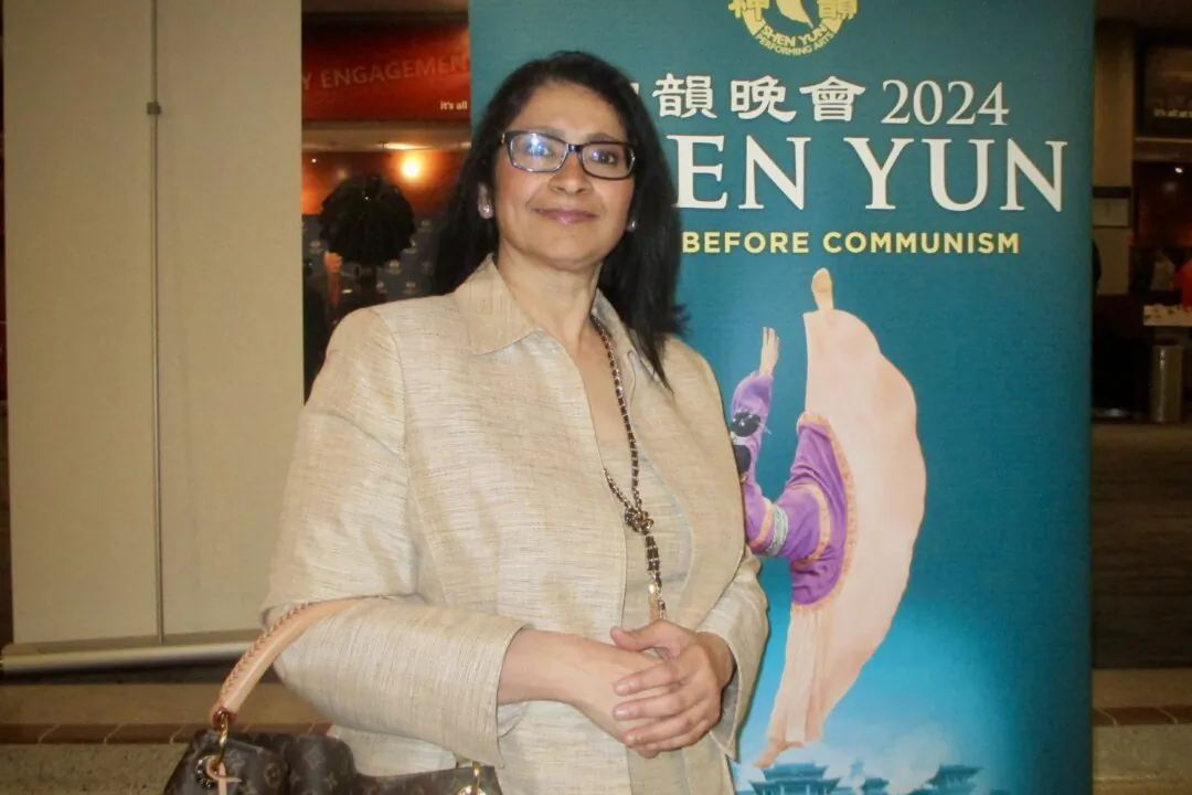 Rani Tewari enjoyed Shen Yun's evening performance at the Southern Alberta Jubilee Auditorium on March 29, 2024. (Caifeng Lin/The Epoch Times)
