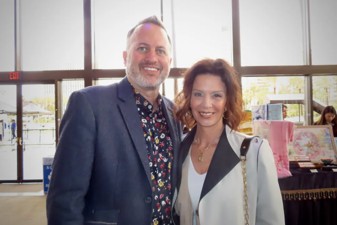 Erik Nelson and Kelly Bruno-Nelson enjoyed Shen Yun at the Terrace Theater in Long Beach, California, on the afternoon of March 30, 2024. (Alice Sun/The Epoch Times)
