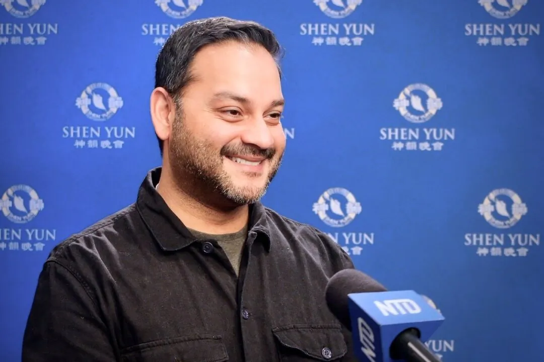 Shuvaloy Majumdar, Member of Parliament for Calgary Heritage, attends Shen Yun at the Southern Alberta Jubilee Auditorium on March 30, 2024. (NTD)