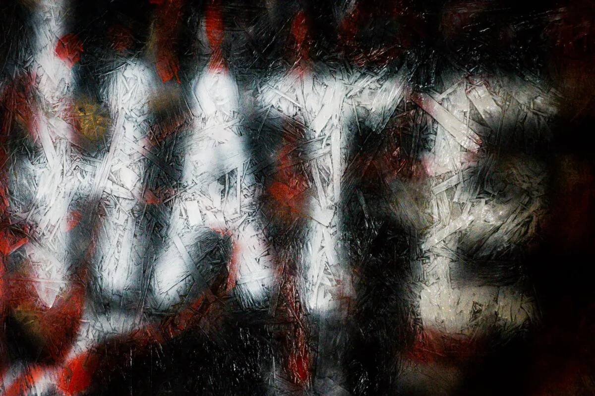 Undated image of graffiti on a wall in Bristol, England. (PA)