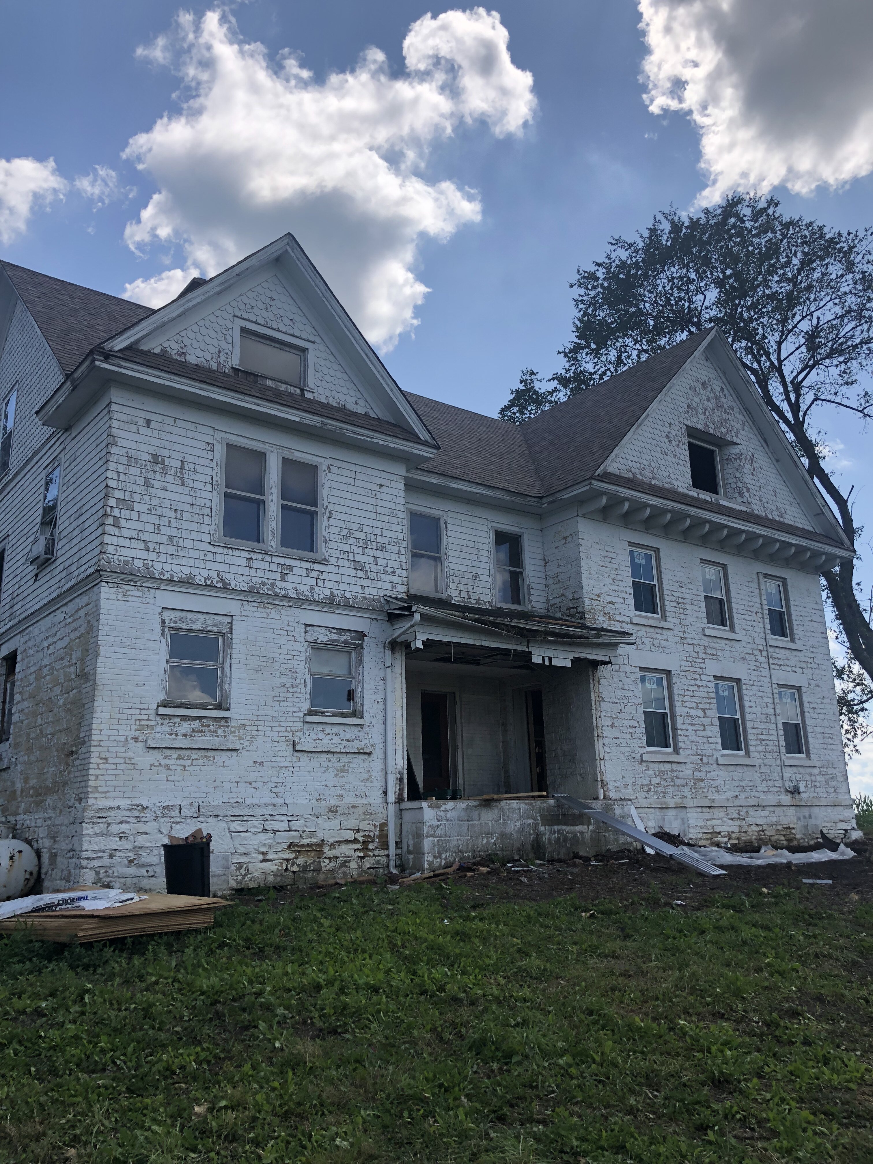 The 1843 house before the renovation.