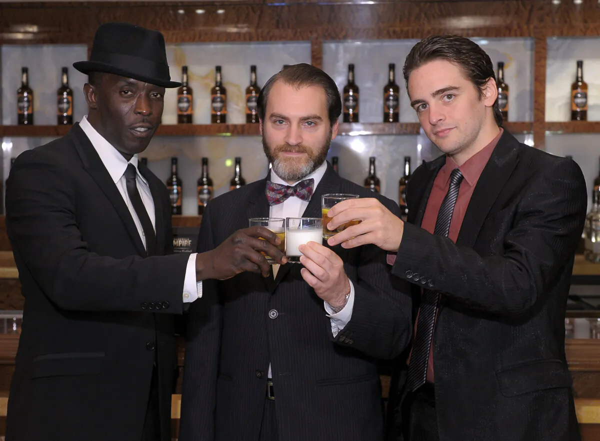 (L-R) Michael K. Williams, Michael Stuhlbarg, and Vincent Piazza attend HBO & Caesars Revisit the 1920s to Celebrate "Boardwalk Empire" in AC at Caesars Atlantic City in New Jersey on Sept. 16, 2010. (Michael Loccisano/Getty Images)