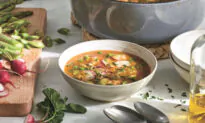 A Light Vegetable Soup for Chilly Spring Days