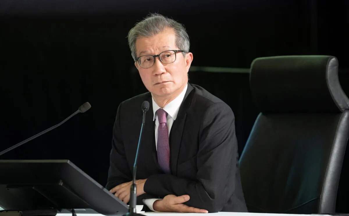 Markham, Ont., Deputy Mayor and former Ontario Liberal cabinet minister Michael Chan appears as a witness at the Public Inquiry Into Foreign Interference in Federal Electoral Processes and Democratic Institutions, in Ottawa on April 2, 2024. (The Canadian Press/Adrian Wyld)