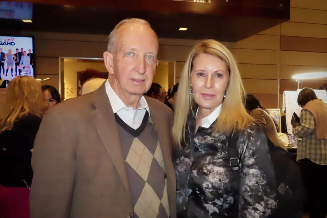 Dr. Robert Hickey and Dr. Linda Malkas enjoyed Shen Yun's evening performance at the Thousands Oaks Civic Arts Plaza on April 2, 2024. (Alice Sun/The Epoch Times)