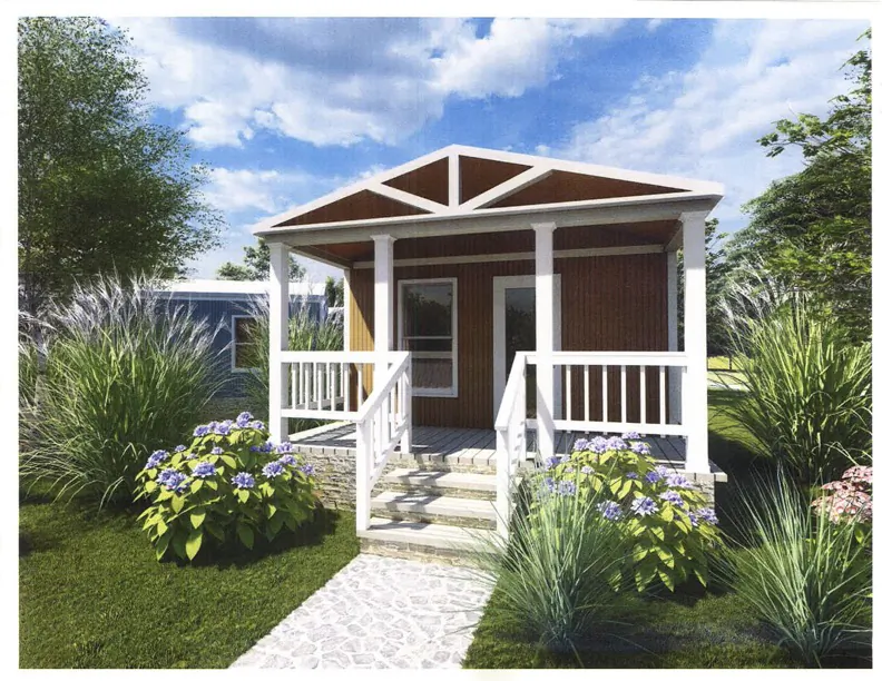 A tiny home mockup. (Courtesy of Ruston Seaman)