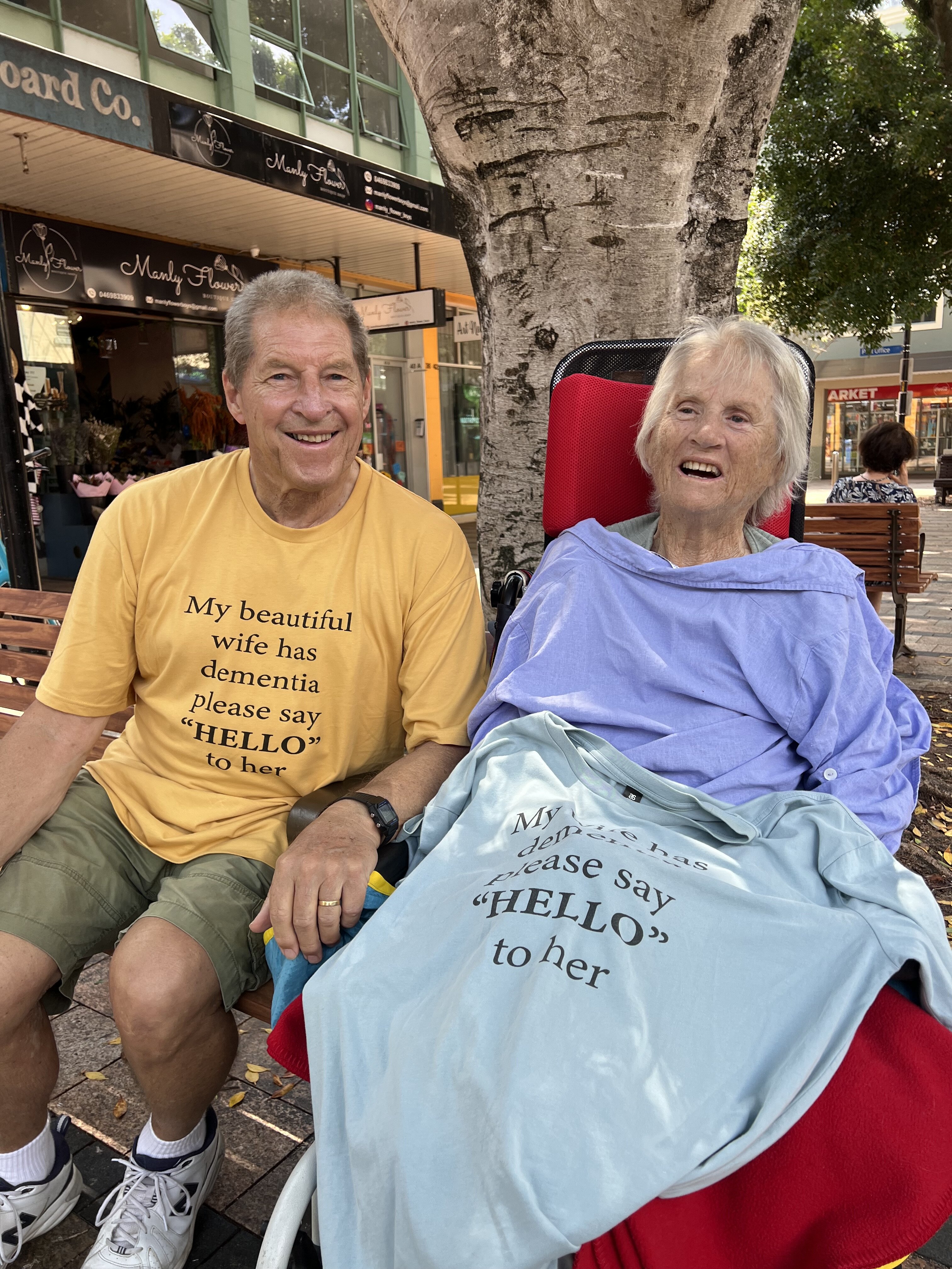 Jim with his wife, Maureen. 