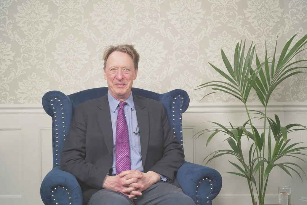 Photo of Rupert Darwall, senior fellow of the RealClearFoundation on 'British Thought Leaders' programme dated March 27, 2024. (NTD)