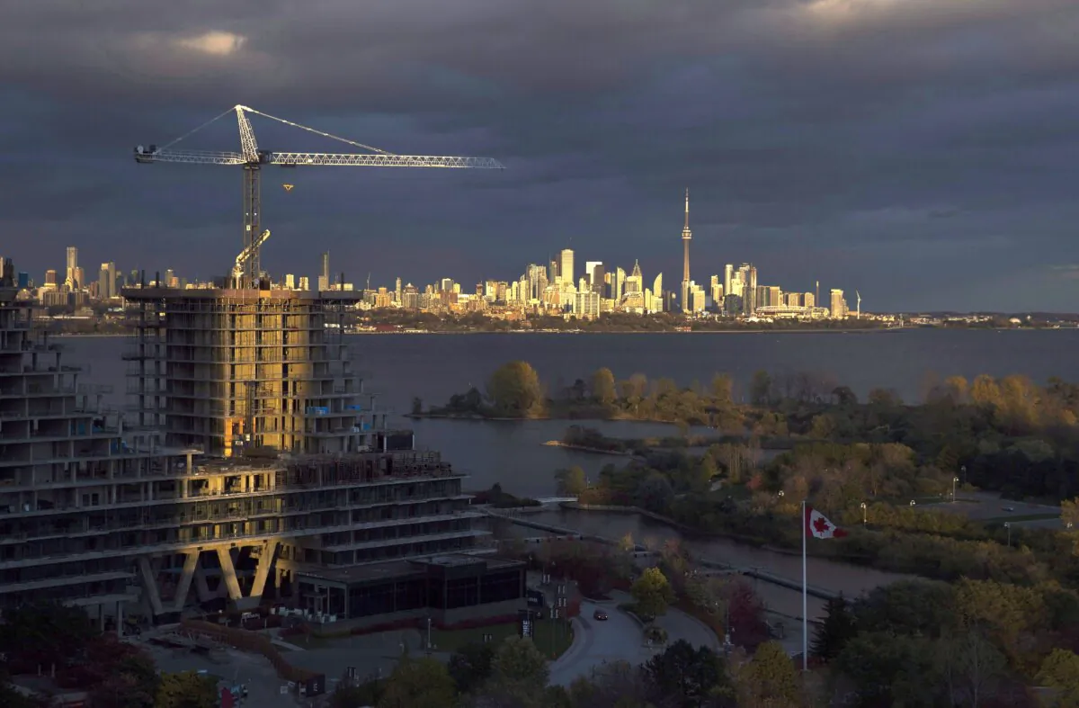 Condominium buildings under construction are seen in Toronto in a file photo. (The Canadian Press/Mark Blinch)