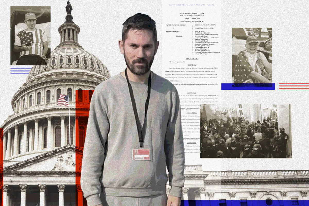 (Illustration by The Epoch Times, Getty Images, Courtesy of Daniel Goodwyn, Courtesy of J6 Patriot News)