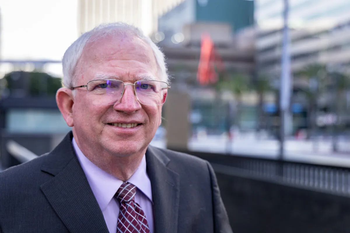 John Eastman in Los Angeles on April 5, 2024. (John Fredricks/The Epoch Times)