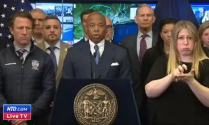 NYC Mayor Eric Adams Holds Press Briefing About Earthquake