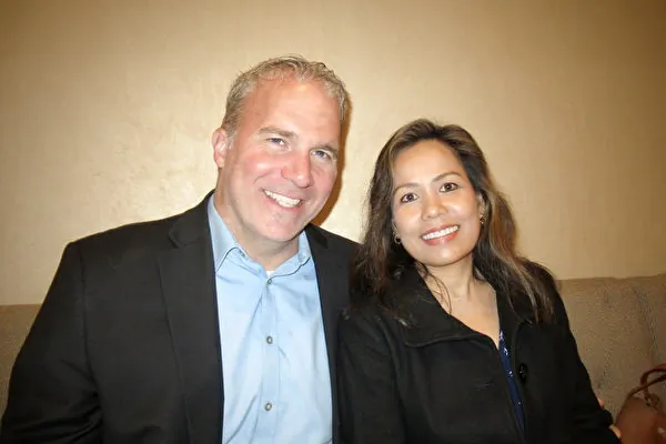 Jeremy Dayton and his wife enjoyed Shen Yun's evening performance at the Dolby Theatre, in Hollywood, on April 6, 2024. (Michael Ye/The Epoch Times)