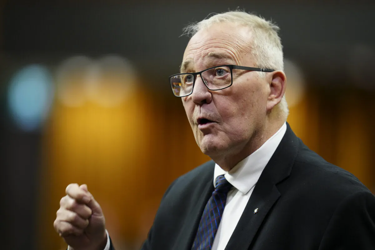 National Defence Minister Bill Blair rises during question period in the House of Commons on Parliament Hill in Ottawa on March 18, 2024. (The Canadian Press/Sean Kilpatrick)