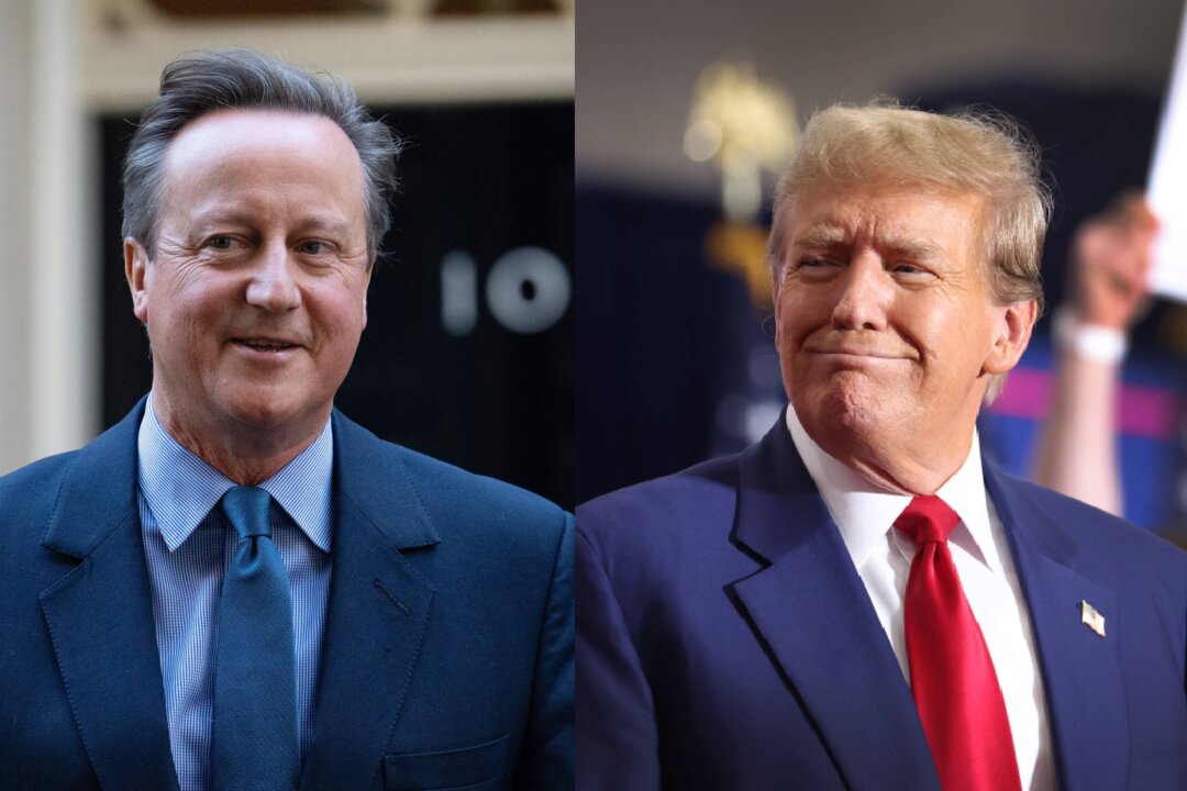 UK Foreign Secretary David Cameron Meets Trump at Mar-a-Lago
