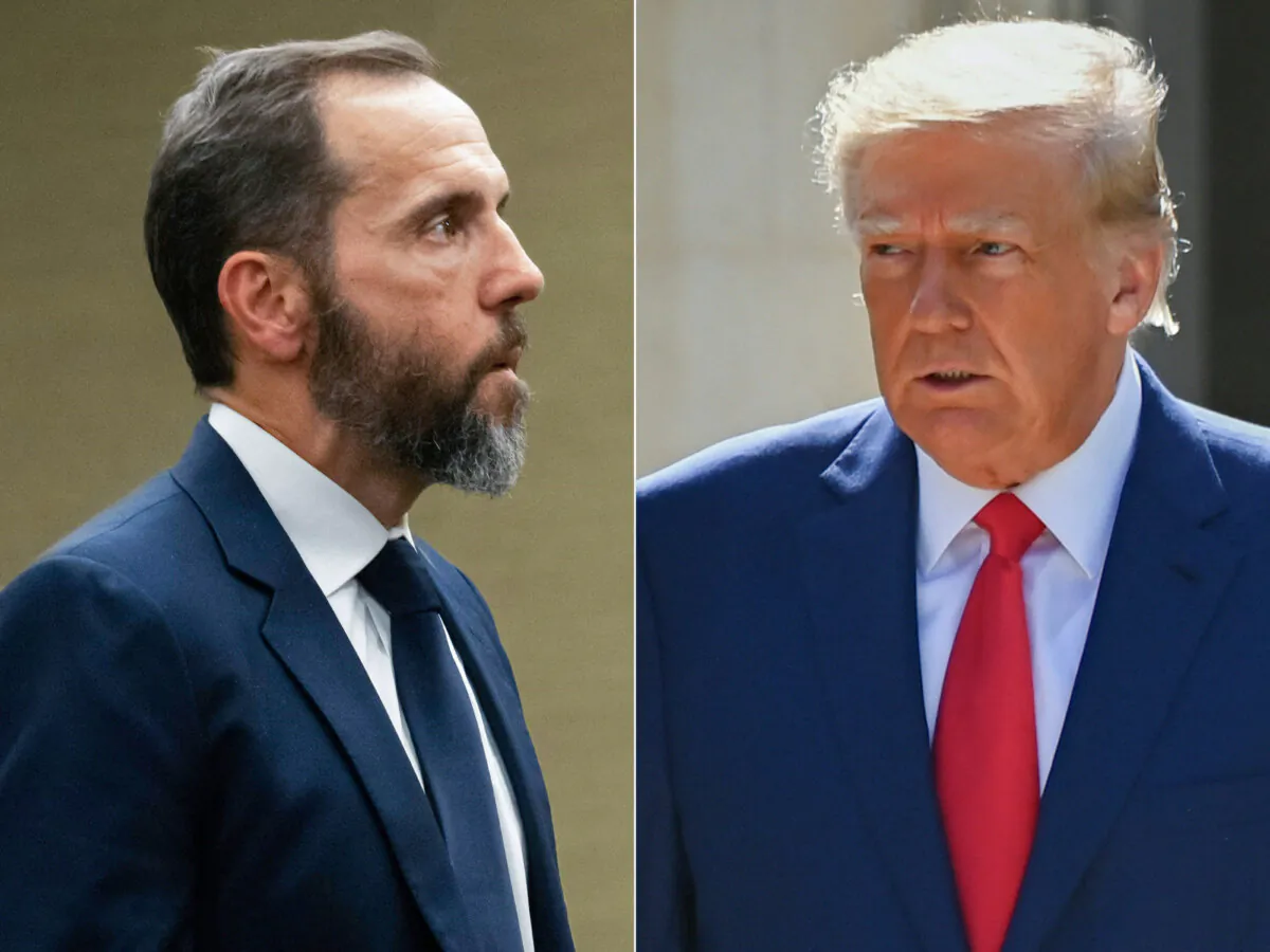(L) Special counsel Jack Smith in Washington, on Aug. 1, 2023; and (R) former U.S. President Donald Trump in Palm Beach, Fla., on Nov. 8, 2022. (Saul Loeb, Eva Marie Uzcategui/AFP via Getty Images)