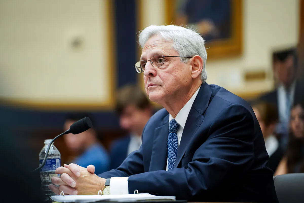 Attorney General Merrick Garland in Washington on Sept. 20, 2023. (Madalina Vasiliu/The Epoch Times)