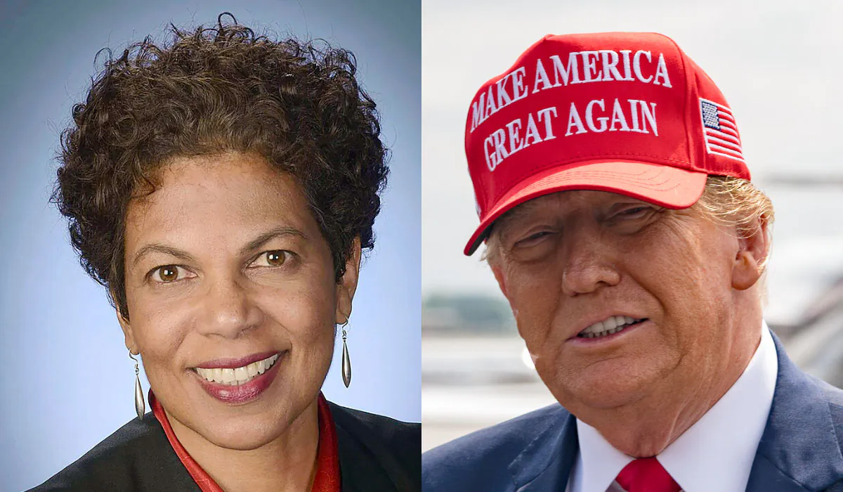(Left) U.S. District Judge Tonya Chutkan. (Right) Former President Donald Trump. (Administrative Office of the U.S. Courts via AP/Getty Images