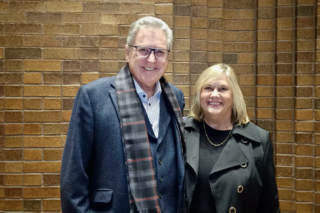 Phil and Nancy McColeman at the Shen Yun Performing Arts performance at FirstOntario Concert Hall in Hamilton, Ont., on April 11, 2024. (Charlie Lu/The Epoch Times)
