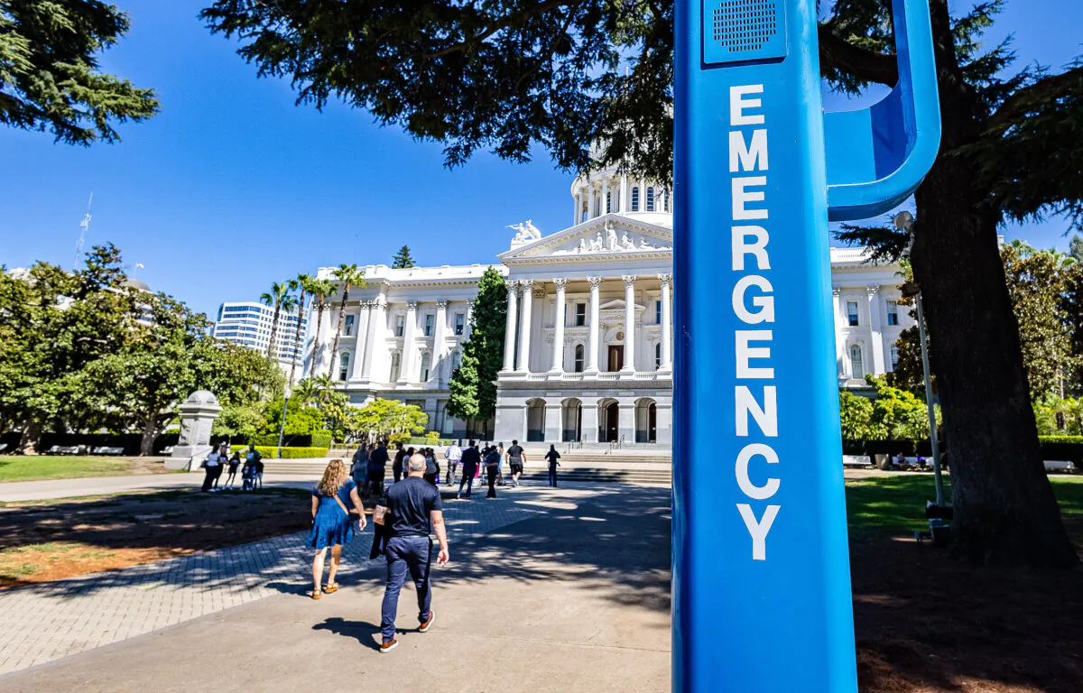 The California state Capitol building in Sacramento, Calif., on Aug. 28, 2023. (John Fredricks/The Epoch Times)