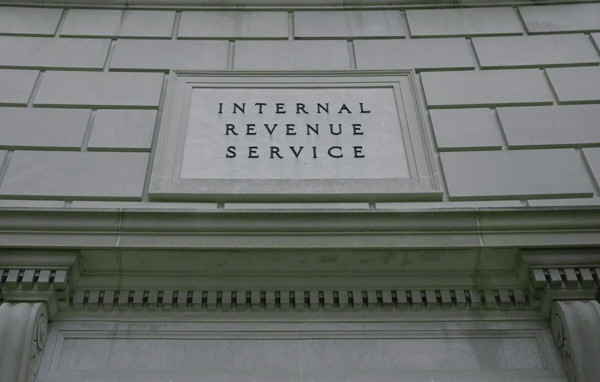 The Internal Revenue Service building is seen in Washington on Feb. 2, 2024. (Brendan Smialowski/AFP via Getty Images)