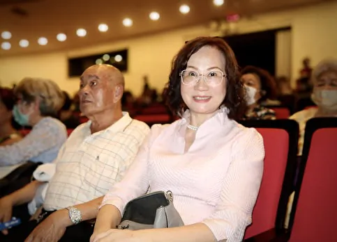 Hong Jiachuan at the Shen Yun Performing Arts performance at  Tainan Cultural Center on April 11, 2024. (Dademan/The Epoch Times)