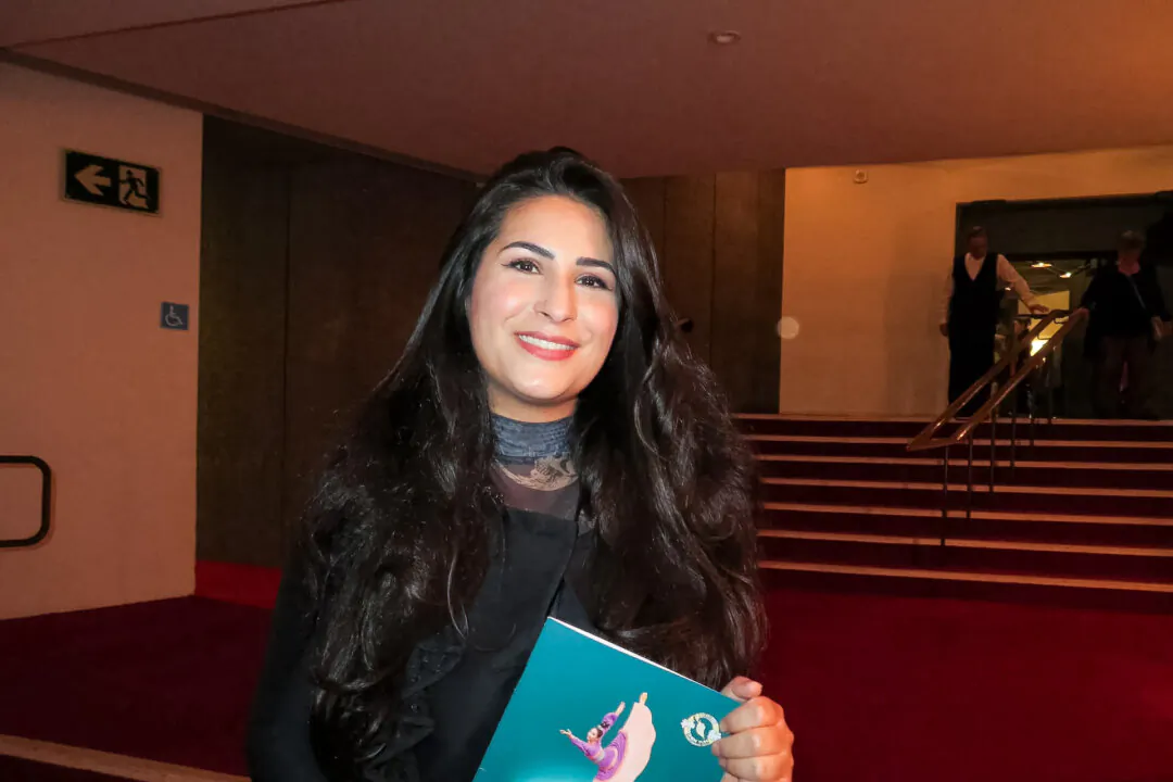 Jessica Tosun at the Shen Yun Performing Arts performance at the National Arts Centre in Ottawa on April 15, 2024. (Donna Liang/The Epoch Times)