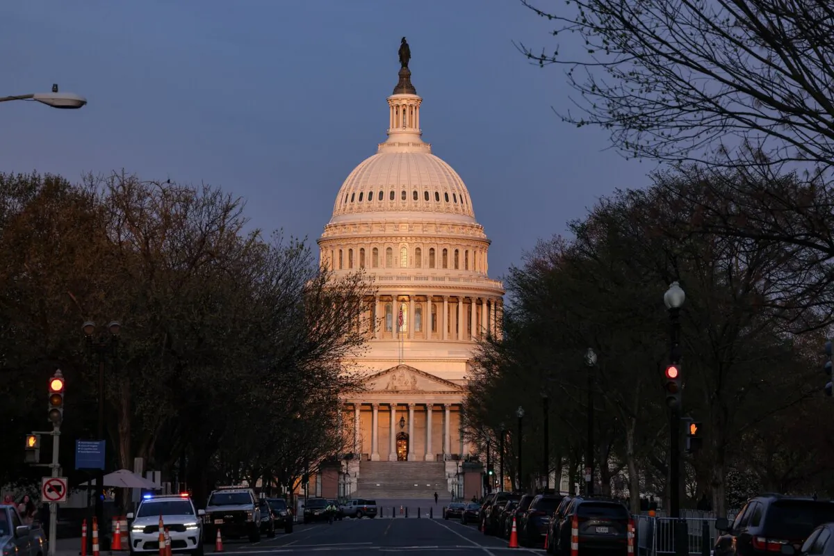 The U.S. Capitol in Washington on March 26, 2024. (Jemal Countess/Getty Images for Women's March)
