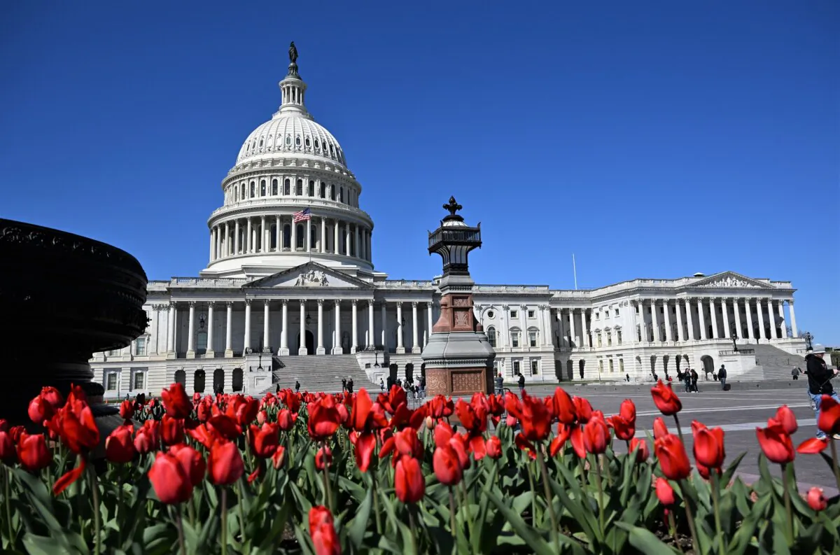 The U.S. Capitol is seen in Washington on March 24, 2024. (Daniel Slim/AFP via Getty Images)