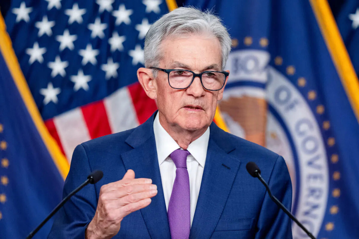 Federal Reserve Board Chair Jerome Powell speaks during a news conference about monetary policy at the Federal Reserve in Washington on Jan. 31, 2024. (Alex Brandon/AP Photo)