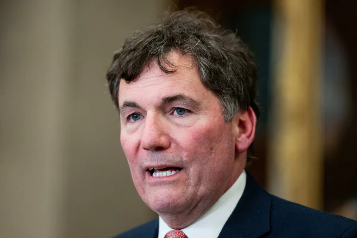 Minister of Public Safety Dominic LeBlanc speaks in the Foyer of the House of Commons on Parliament Hill in Ottawa, on March 20, 2024. (The Canadian Press/Spencer Colby)