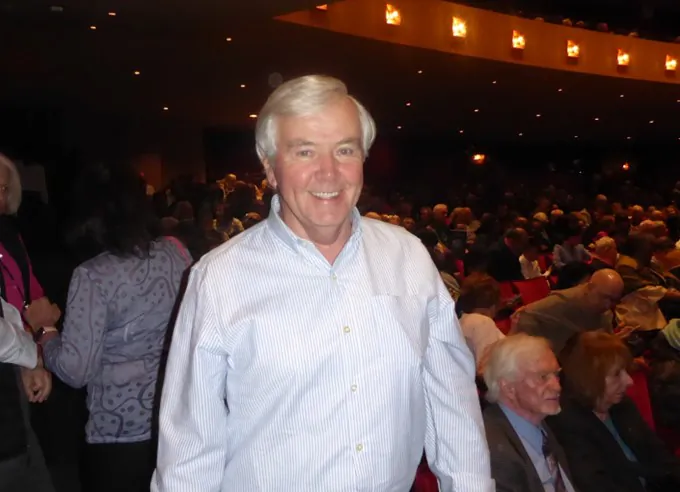 Tom Ringwald attends Shen Yun Performing Arts at the Performing Arts Center, Purchase College, on April 18, 2024. (Frank Liang/The Epoch Times)