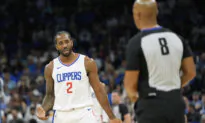 Clippers’ Star Leonard Very Much a Question Mark for Playoff Opener