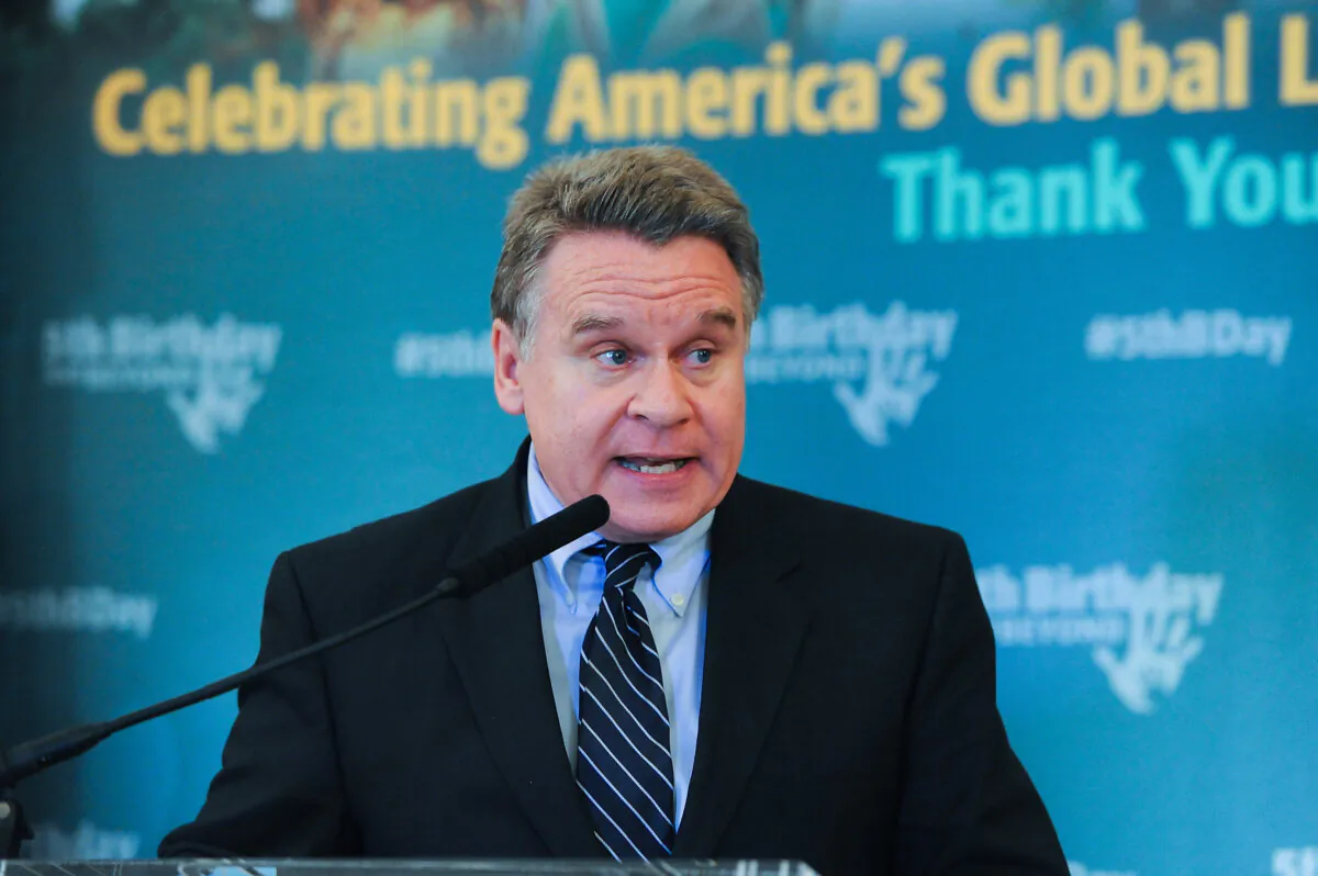 WASHINGTON, DC - JUNE 25:  Rep. Chris Smith ((R-NJ) speaks at the 5th Birthday And Beyond event at the Russell Senate Office Building on June 25, 2014 in Washington, DC.  (Photo by Larry French/Getty Images)