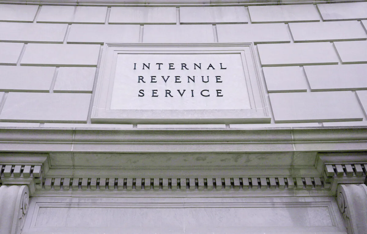 The Internal Revenue Service building is seen in Washington on Feb. 2, 2024. (Brendan Smialowski/AFP via Getty Images)