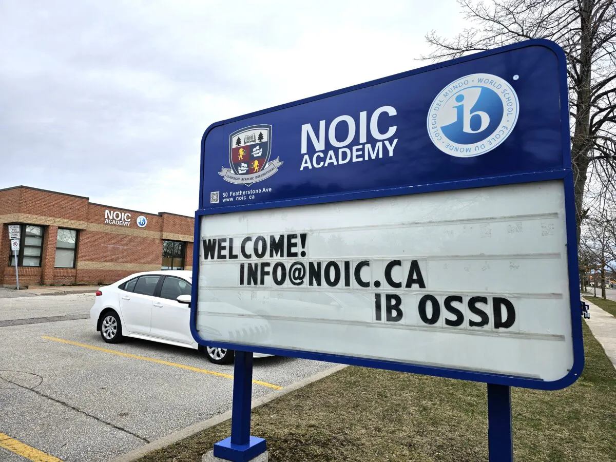 NOIC Academy in Markham, Ont., on April 8, 2024. (Andrew Chen/The Epoch Times)