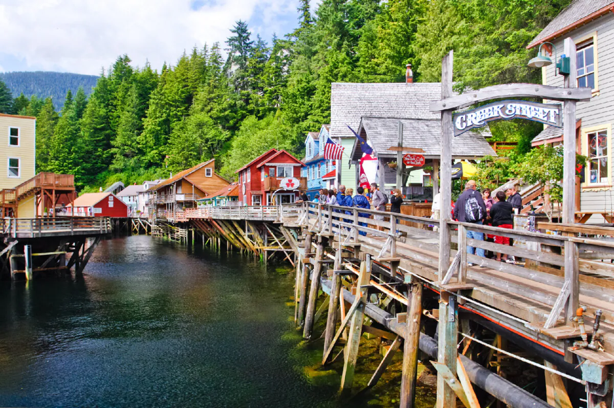 Creek Street in Ketchikan recalls earlier days in Alaska's history. (Lawrence Weslowski, Jr./Dreamstime)