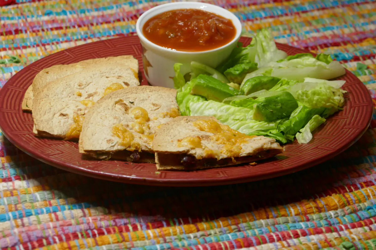 Stacked Goat Cheese Quesadillas. (Linda Gassenheimer/TNS)