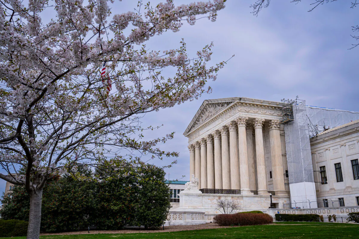 U.S. Supreme Court in Washington on March 22, 2024. (Madalina Vasiliu/The Epoch Times)