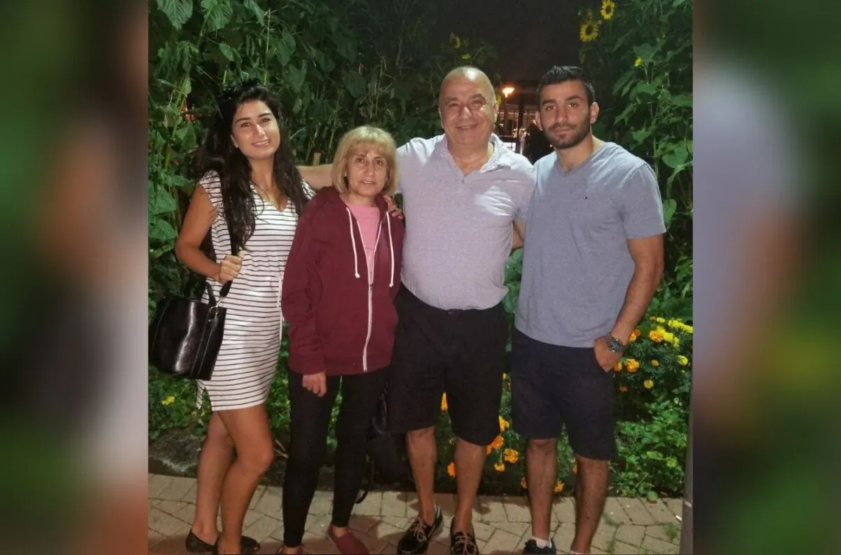 Faraj Allah Jarjour (2nd R), his wife and children are shown in a handout photo. (The Canadian Press/HO-Miriam Jarjour)